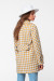 Женское пальто «Эйприл» желто-серого цвета