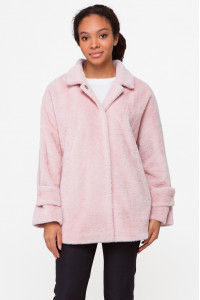 Жіноче пальто «Даймонд» рожевого кольору