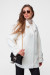 Женское пальто «Даймонд» белого цвета