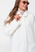 Жіноче пальто «Даймонд» білого кольору