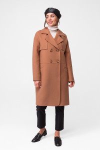 Женское пальто «Ирма» цвета кэмел