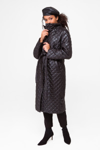 Жіноче пальто «Лурдес» чорного кольору
