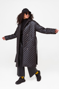 Женское пальто «Ассия» черного цвета