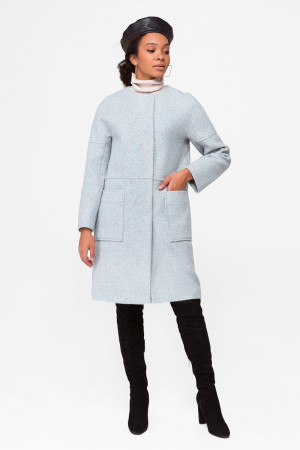 Женское пальто «Моник» голубого цвета