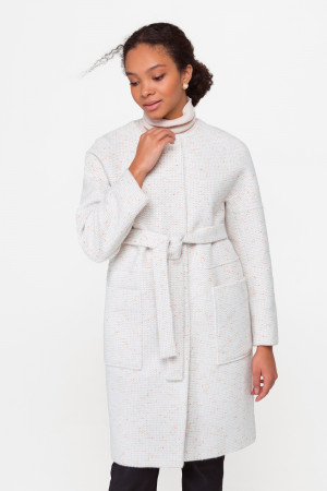 Жіноче пальто «Монік» білого кольору