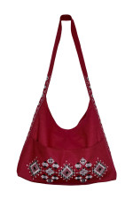 Embroidered bag "Carpathians" red