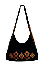 Embroidered bag "Carpathians" black