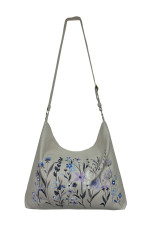 Embroidered bag "Pryluka" beige