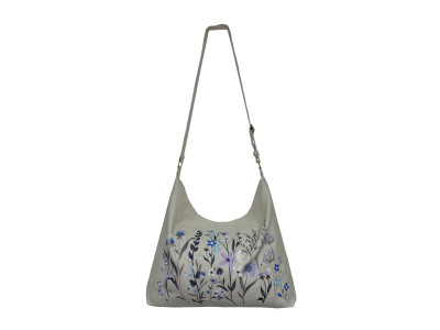 Embroidered bag "Pryluka" beige