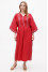 Embroidered dress "Diva" in red