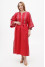 Embroidered dress "Diva" in red