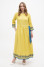 Embroidered dress "Marrakesh" in lemon color
