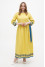 Embroidered dress "Marrakesh" in lemon color