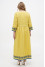 Embroidered dress "Marrakesh" in lemon color