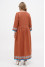 Embroidered dress "Marrakesh" in terracotta color
