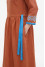 Embroidered dress "Marrakesh" in terracotta color