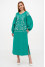 Mint-colored embroidered dress "Lavandula"