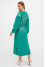 Mint-colored embroidered dress "Lavandula"
