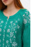 Mint-colored embroidered dress "Lavandula"