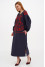 Embroidered dress "Lavandula" in black