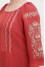 Embroidered dress "Willow" red