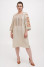Embroidered dress "Willow" beige