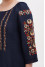 Embroidered dress "Willow" in dark blue