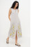 Embroidered dress "Neya" in gray