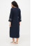 Embroidered dress "Vatra" in dark blue
