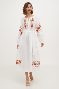 Embroidered dress "Malyovanka" white