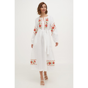 Embroidered dress "Malyovanka" white