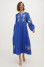 Embroidered dress "Malyovanka" in cornflower color
