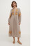 Embroidered dress "Malyovanka" in latte color