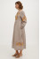 Embroidered dress "Malyovanka" in latte color