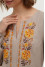 Embroidered dress "Malyovanka" in latte color