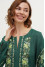 Embroidered dress "Malyovanka" in emerald color