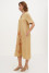 Embroidered dress "Amethyst" sand color