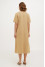 Embroidered dress "Amethyst" sand color