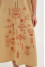 Embroidered dress "Amethyst" sand color