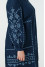 Embroidered dress "Cutie" in dark blue