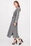 Embroidered dress "Lyudmila" graphite color