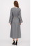 Embroidered dress "Lyudmila" graphite color