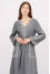 Embroidered dress "Lyudmila" graphite color