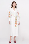 Embroidered dress "Pelagia" white