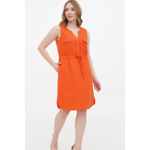 Платье «Вояж» оранжевого цвета