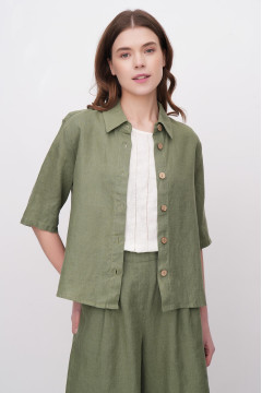 "Pilar" blouse, khaki