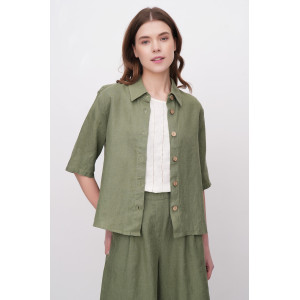 "Pilar" blouse, khaki