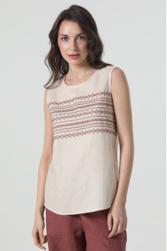 Blouse "Carla" beige