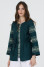 Embroidered shirt "Anisiya" green