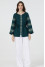 Embroidered shirt "Anisiya" green